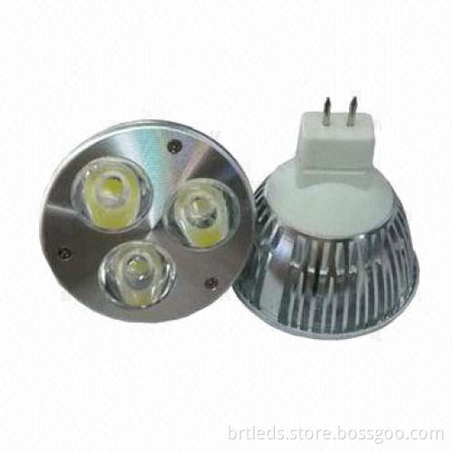 3W MR16 LED Energy-saving Bulbs with 12V DC Input Voltage